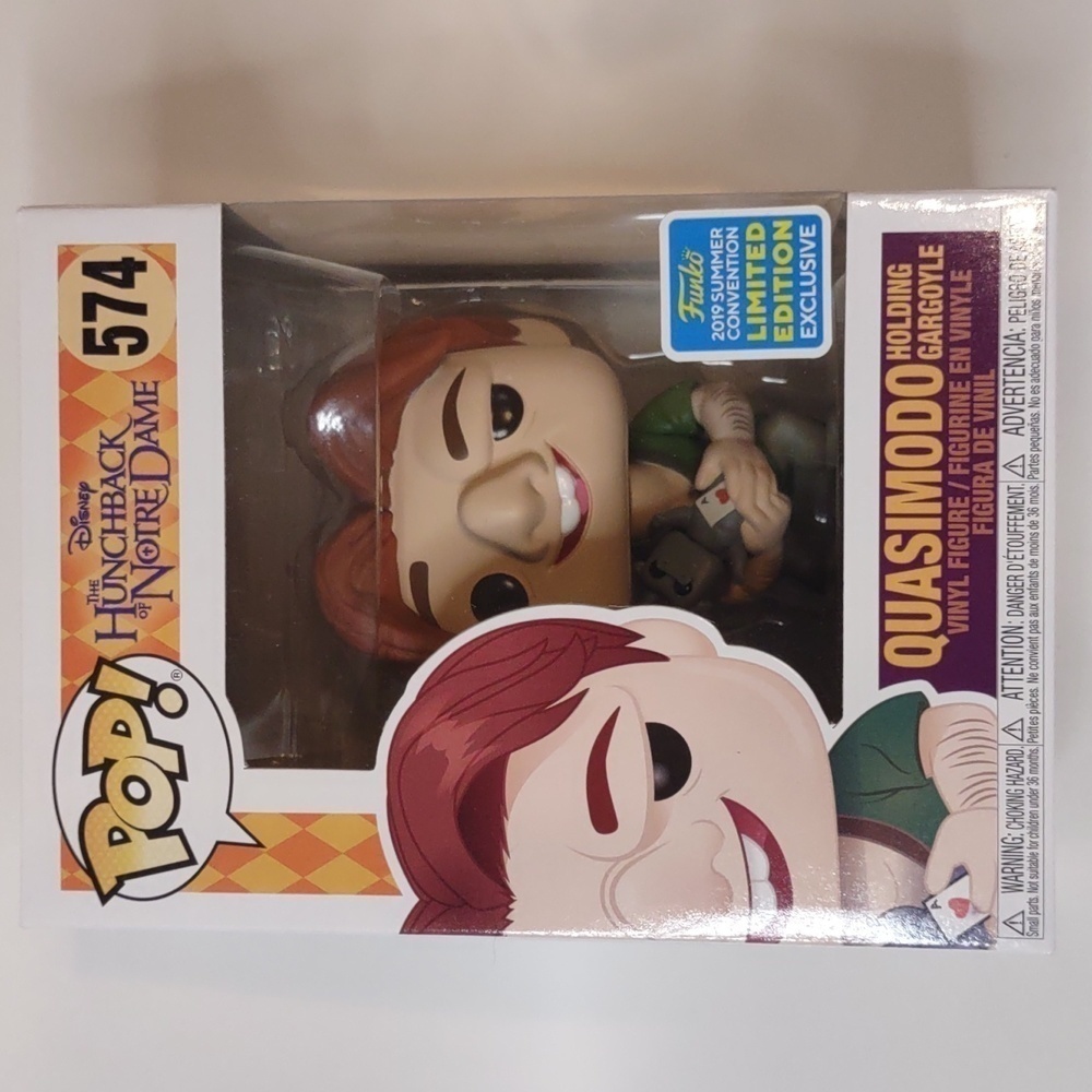 Funko Pop Disney Quasimodo Holding Gargoyle The Hunchback of Notre Dame